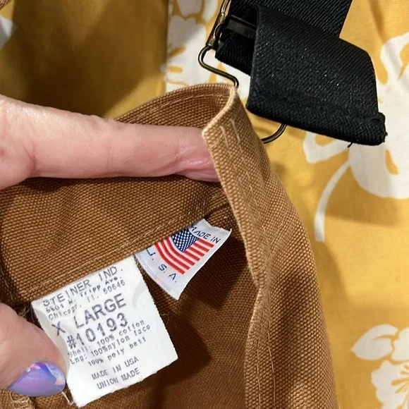 Steiner Thermal-Tuff Vintage Brown Workwear Chore Barn Coat Jacket and Overalls - Picture 9 of 9